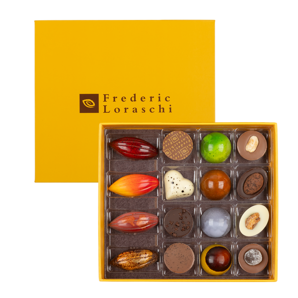 Chocolate gift box collection 16-piece – Frederic Loraschi Chocolate
