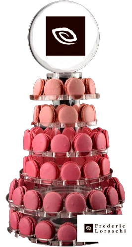 Luxury Macaron Tower 80-Piece | Frederic Loraschi Chocolate