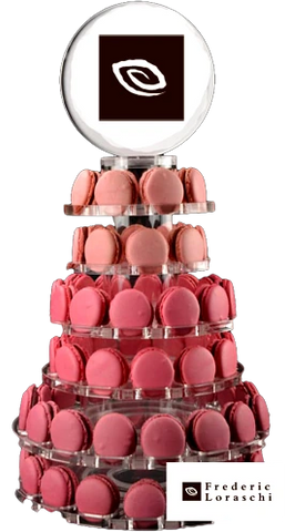 Luxury Macaron Tower 80-Piece | Frederic Loraschi Chocolate