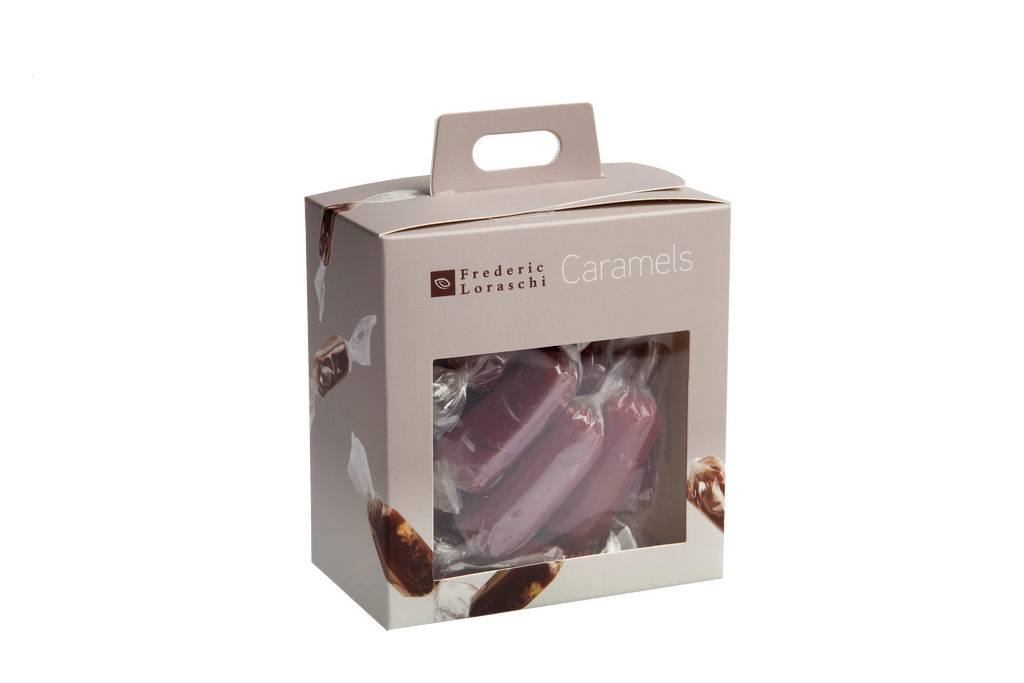 Raspberry Caramels