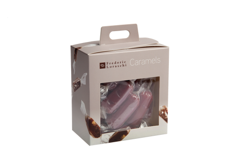 Raspberry Caramels